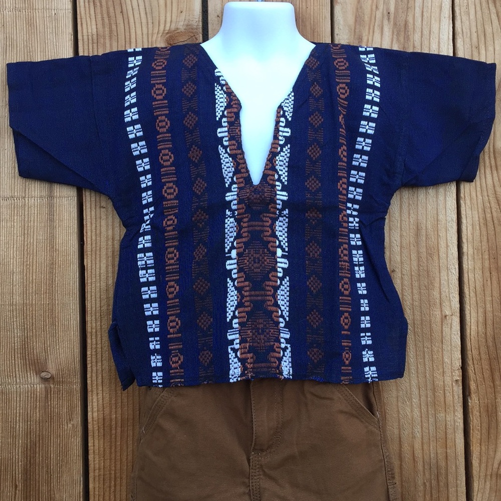 Mexican Embroidered boys shirt size 7-8 Years old
